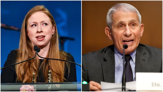Chelsea Clinton and Anthony Fauci
