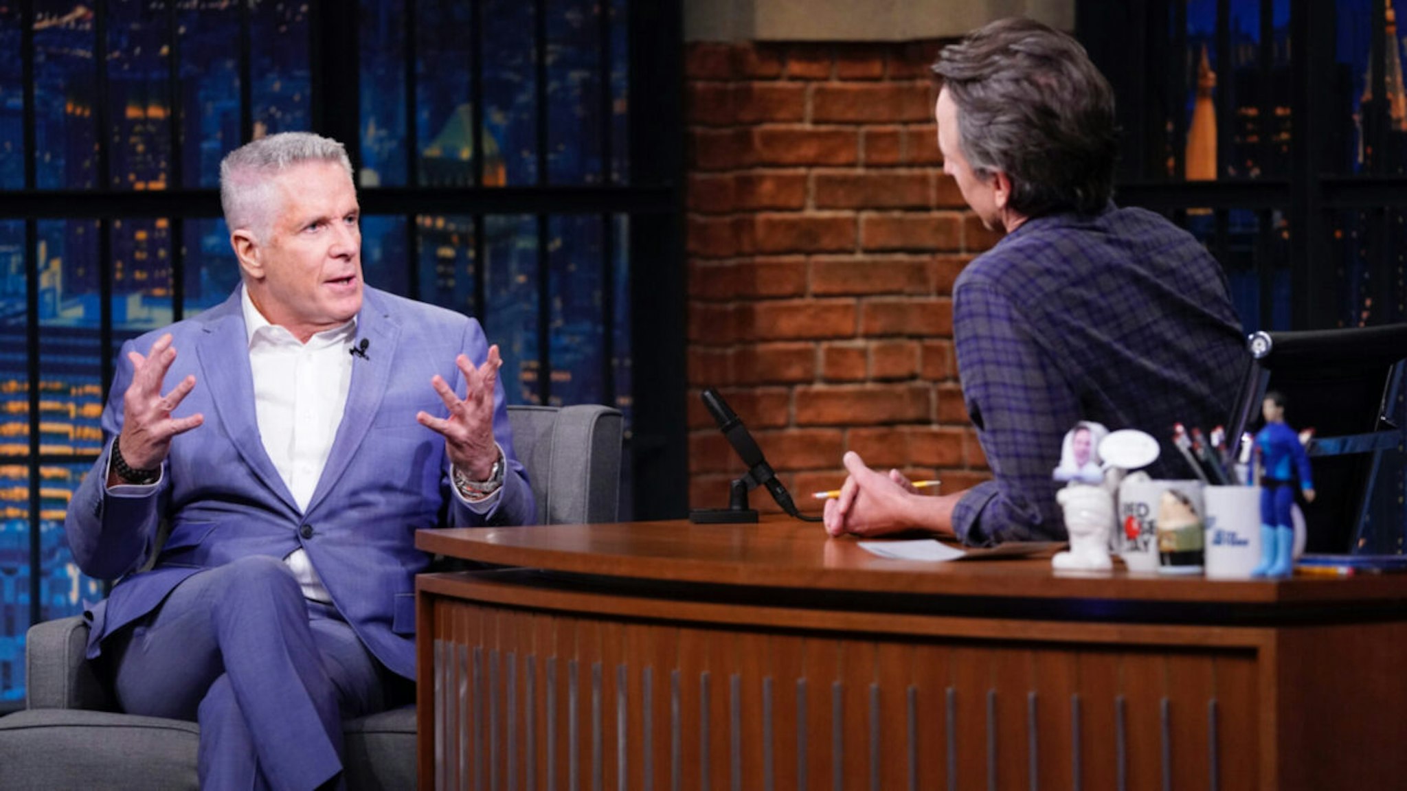 Donny Deutsch during an interview with host Seth Meyers on May 26, 2021