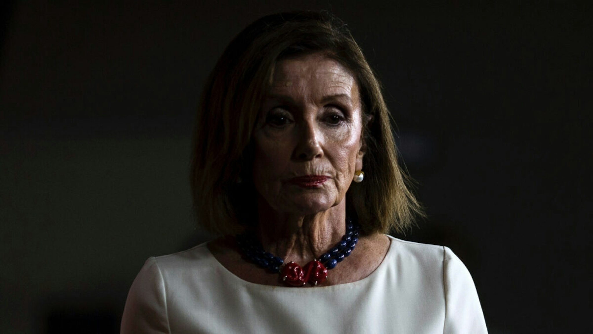 House Speaker Nancy Pelosi (D-CA) speaks during a weekly news conference on Capitol Hill on September 26, 2019 in Washington, DC.