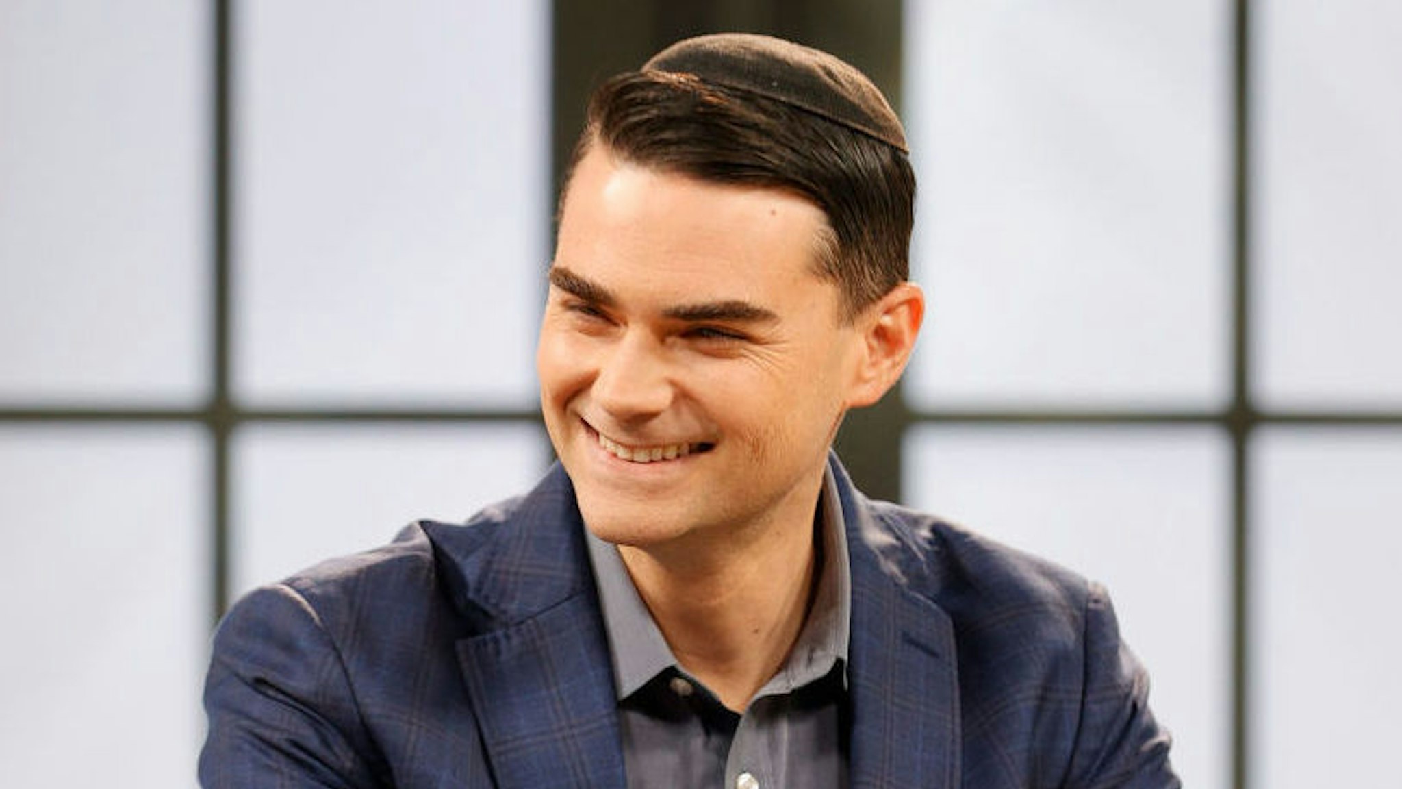 NASHVILLE, TENNESSEE - MARCH 17: American commentator Ben Shapiro is seen on set during a taping of "Candace" on March 17, 2021 in Nashville, Tennessee. The show will air on Friday, March 19, 2021. (Jason Kempin/Getty Images)