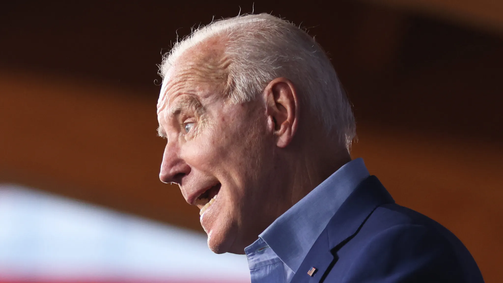 President Biden Participates In Campaign Event For Virginia Gubernatorial Candidate Terry McAuliffe U.S. President Joe Biden speaks during a campaign event for Terry McAuliffe, Democratic gubernatorial candidate for Virginia, in Arlington, Virginia, U.S., on Friday, July 23, 2021. McAuliffe is bringing Biden to the vote-rich suburbs as he works to keep a national focus in the race and tie his Republican opponent to former President Trump.