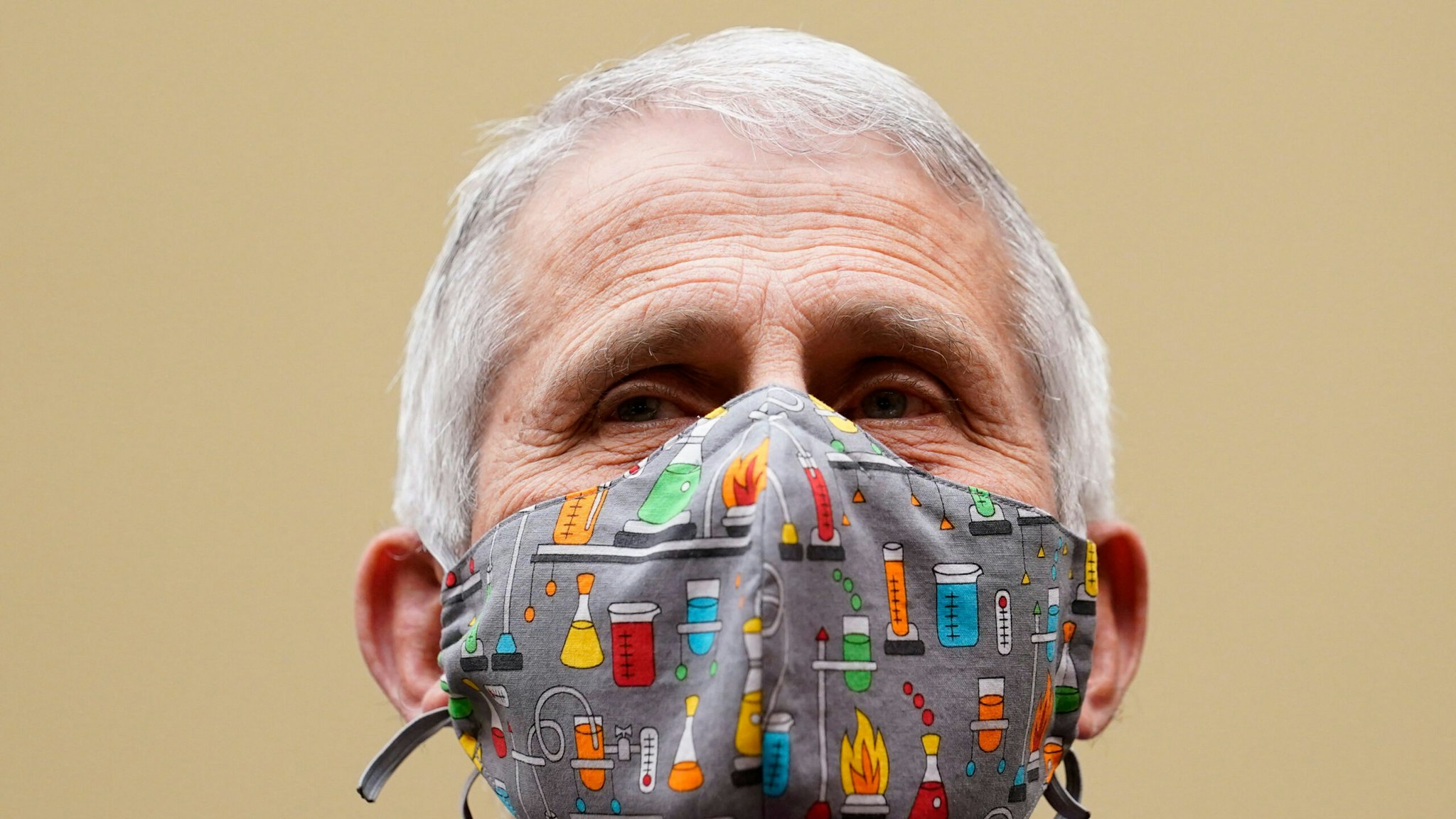 Dr. Anthony Fauci, the nation's top infectious disease expert testifies before a House Select Subcommittee hearing on "Reaching the Light at the End of the Tunnel: A Science-Driven Approach to Swiftly and Safely Ending the Pandemic," on Capitol Hill in Washington, DC, April 15, 2021.