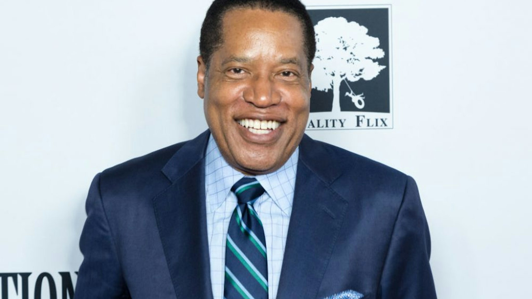 LOS ANGELES, CALIFORNIA - JULY 31: Radio Talk Show Host Larry Elder attends the "Death Of A Nation" Premiere at Regal Cinemas L.A. Live on July 31, 2018 in Los Angeles, California.