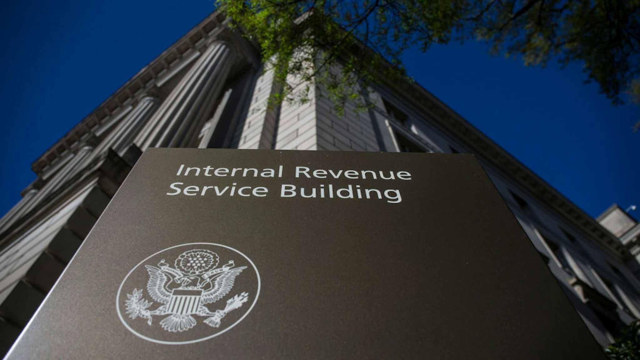 The Internal Revenue Service (IRS) building stands on April 15, 2019 in Washington, DC. April 15 is the deadline in the United States for residents to file their income tax returns