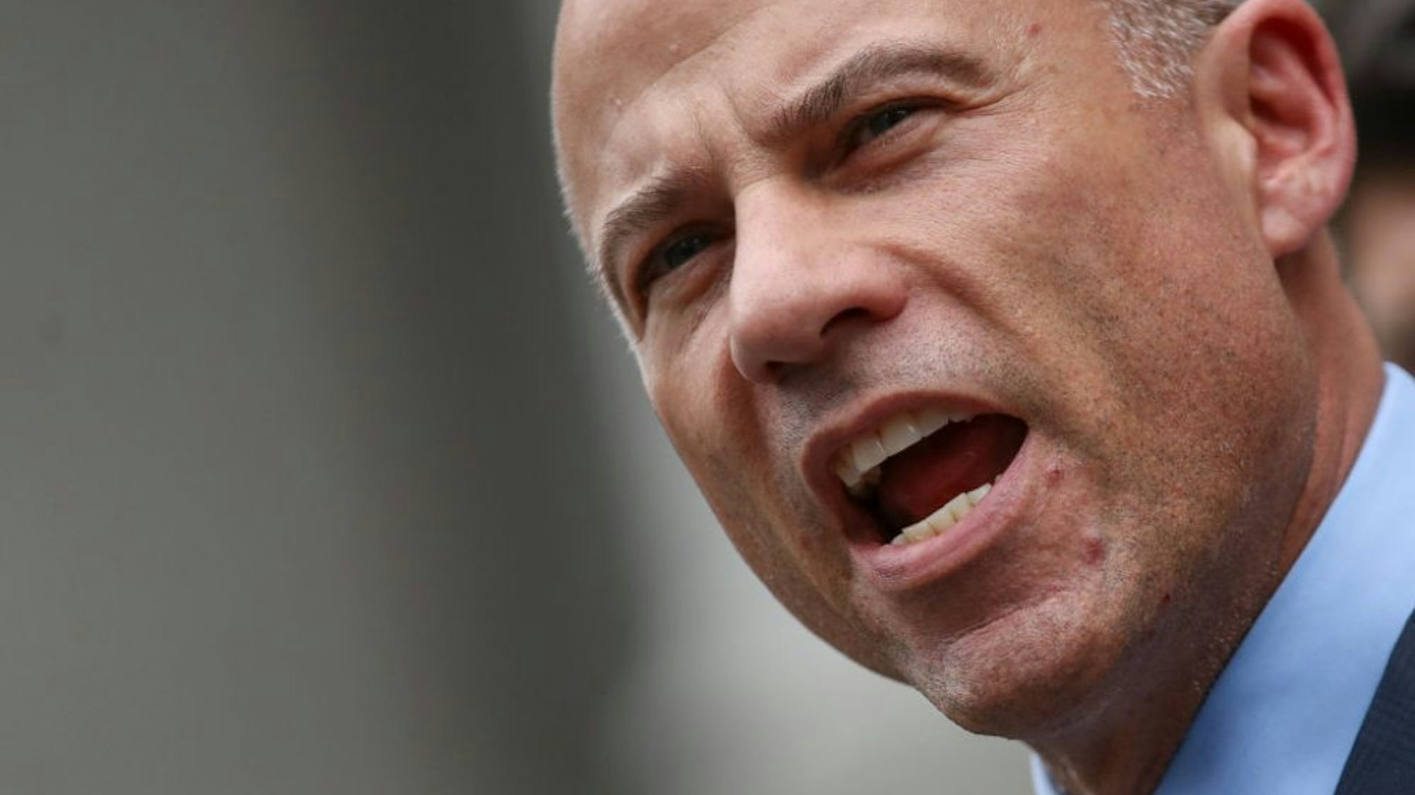 NEW YORK, NY - MAY 28: Attorney Michael Avenatti speaks to the press outside federal court after being arraigned, May 28, 2019 in New York City. Avenatti was arraigned on charges that he stole nearly $300,000 from adult film actress Stormy Daniels and on separate charges that he tried to extort up to $25 million Nike.