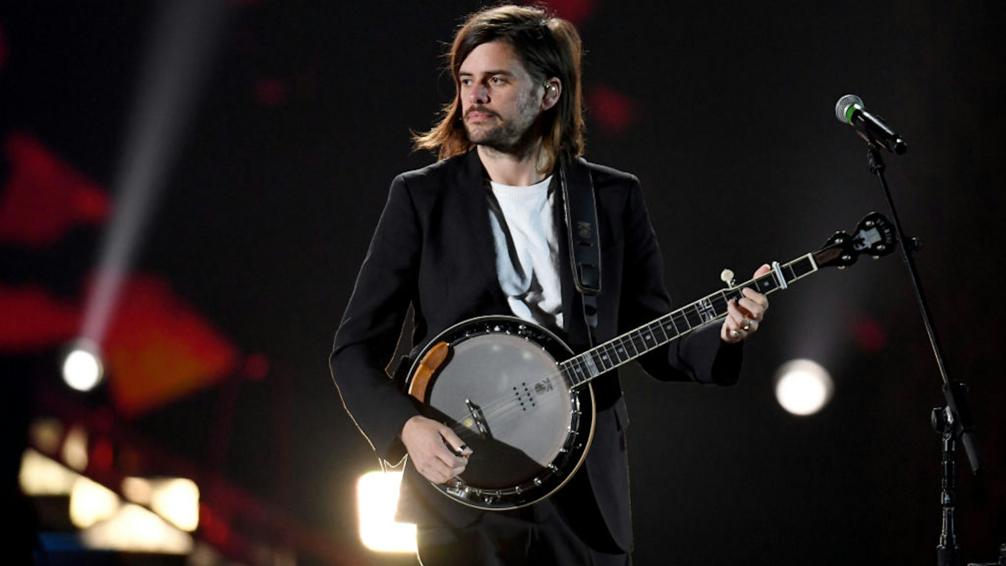 LAS VEGAS, NEVADA - SEPTEMBER 21: Winston Marshall of Mumford & Sons performs onstage during the 2019 iHeartRadio Music Festival at T-Mobile Arena on September 21, 2019 in Las Vegas, Nevada. (Photo by Ethan Miller/Getty Images)