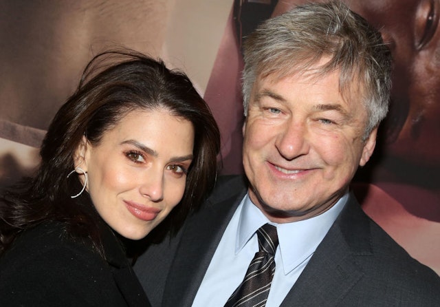 Hilaria Baldwin and husband Alec Baldwin pose at the opening night of the revival of Ivo van Hove's "West Side Story"on Broadway at The Broadway Theatre on February 20, 2020 in New York City.