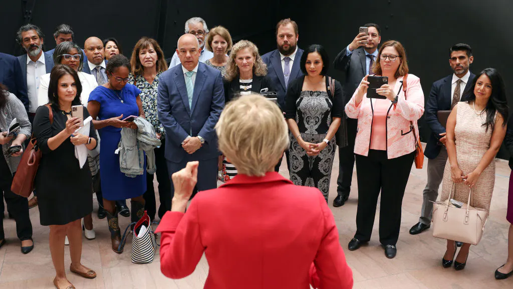 Fleeing Texas Dem Fighting Texas GOP Voting Bills Supported ID Requirements At Local Event