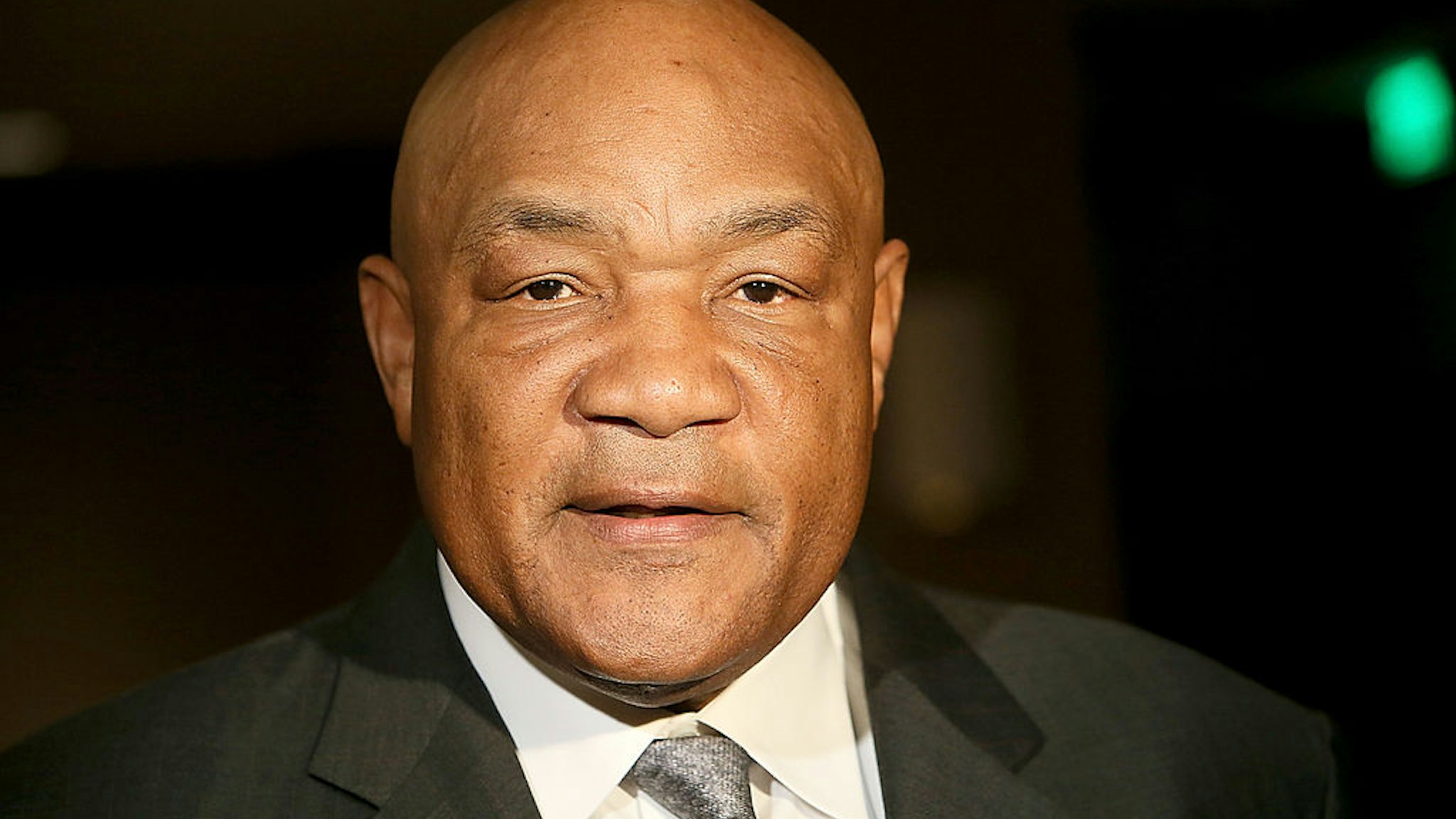 George Foreman attends a news conference announcing the formation of Foreman Boys Promotions which will be run by his sons George Foreman Jr. and George Foreman IV at The Frank Erwin Center on March 19, 2013 in Austin, Texas.