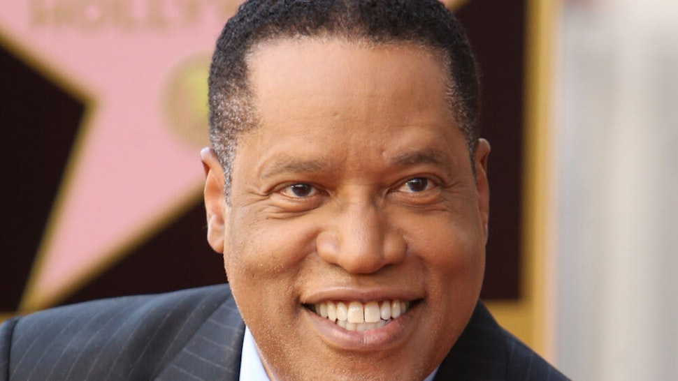 Larry Elder attends the ceremony honoring Larry Elder with a Star on The Hollywood Walk of Fame on April 27, 2015 in Hollywood, California.