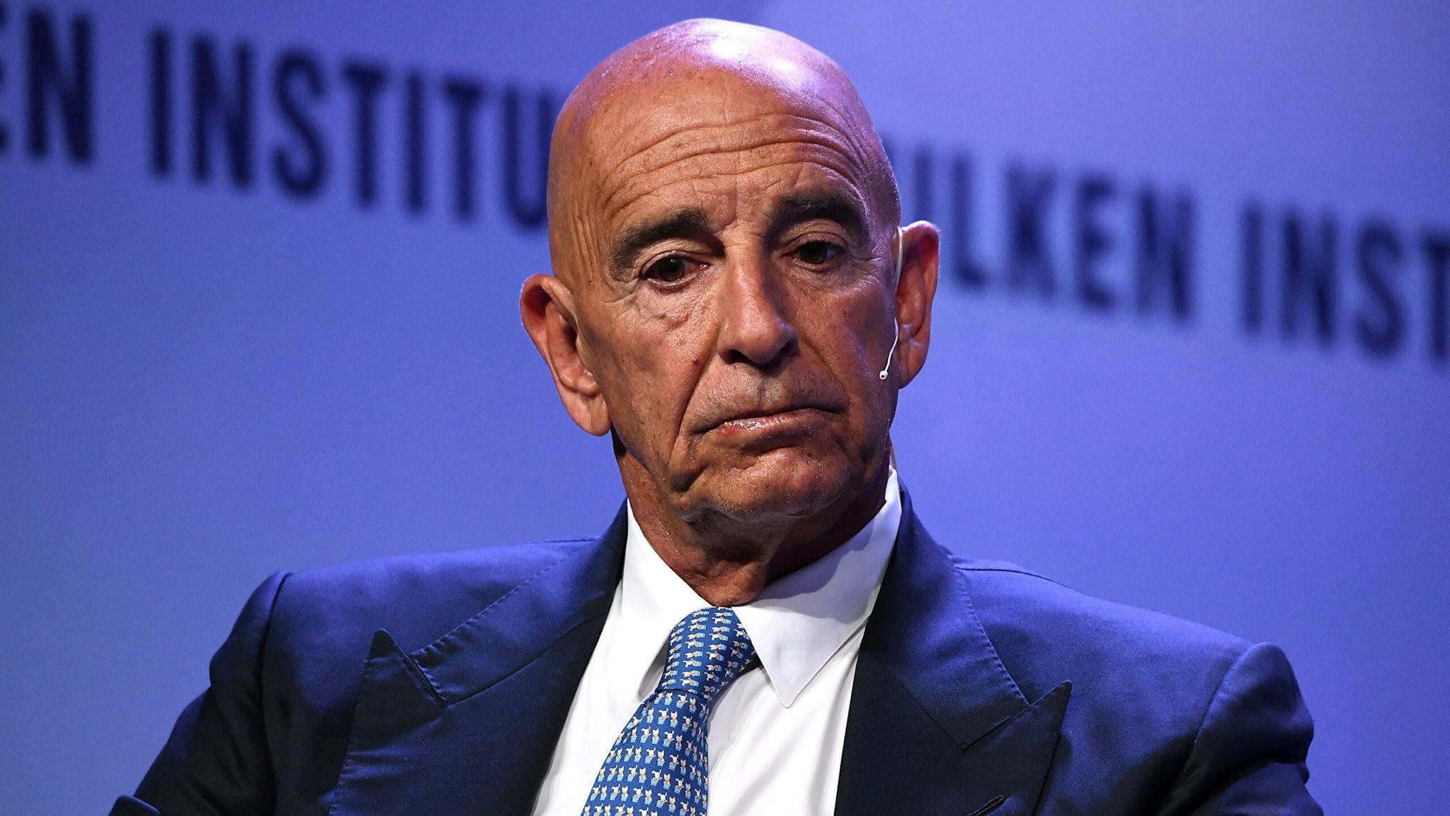 BEVERLY HILLS, CA - APRIL 29: Thomas Barrack, Executive Chairman and CEO, Colony Capital, participates in a panel discussion during the annual Milken Institute Global Conference at The Beverly Hilton Hotel on April 28, 2019 in Beverly Hills, California.