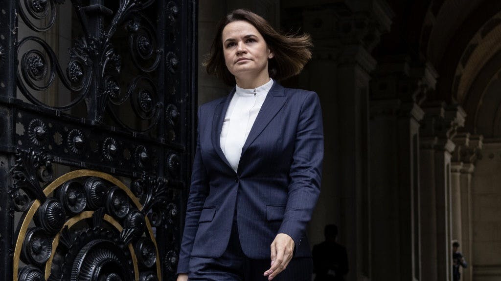 Belarusian Opposition Leader Tells Citizens To Keep Pushing Back Against Regime