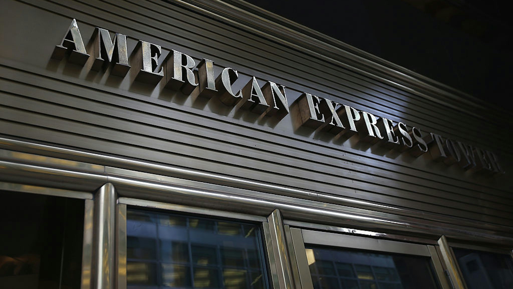 NEW YORK, NY - JANUARY 11: The American Express headquarters on January 11, 2013 in New York, New York. Following low fourth quarter earnings, the credit card giant announced plans to cut 5,400 jobs in the coming year.