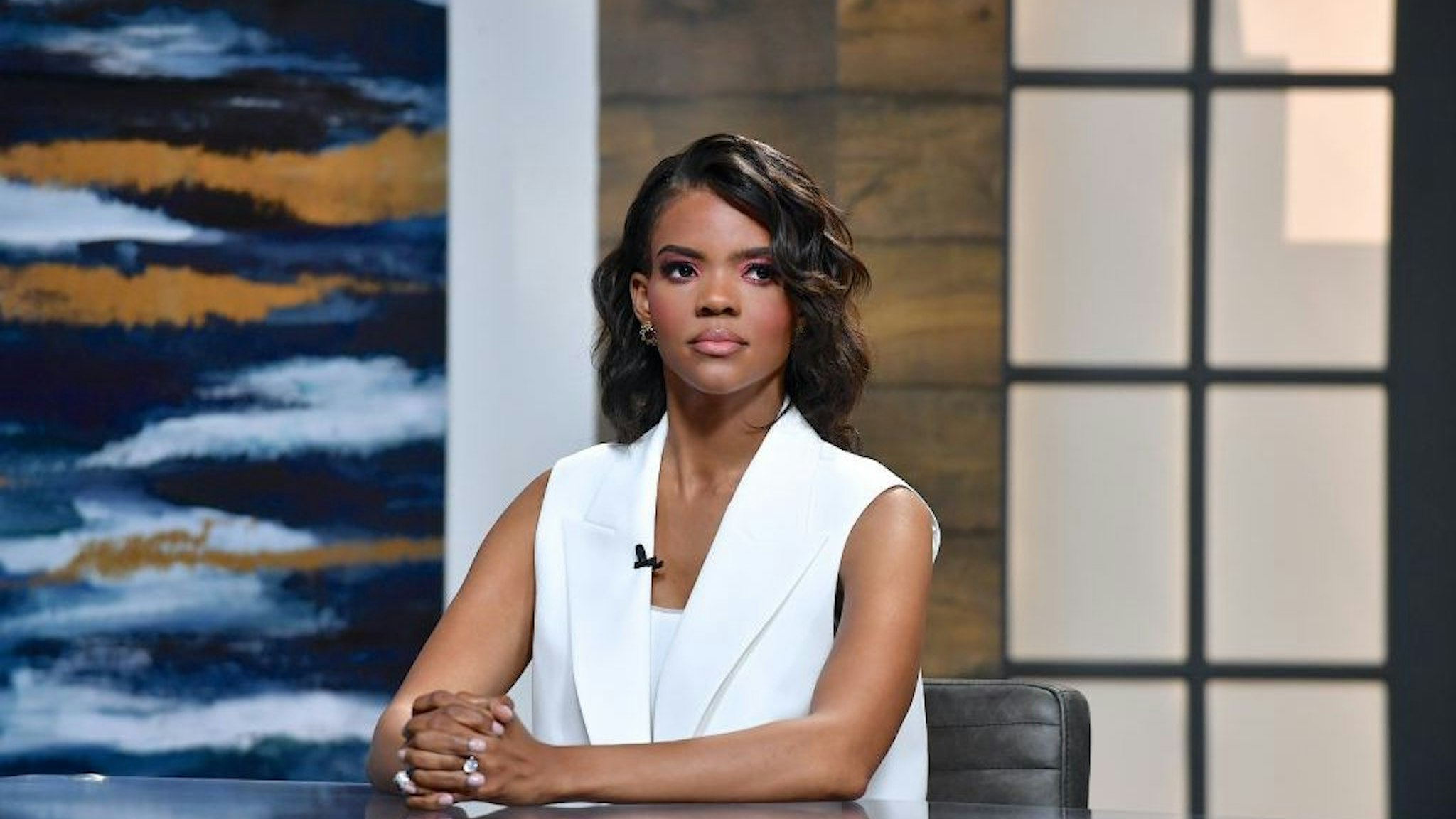 NASHVILLE, TENNESSEE - JUNE 25: Candace Owens is seen on set of "Candace" on June 25, 2021 in Nashville, Tennessee. The show will air on Tuesday, July 6, 2021. (Photo by Jason Davis/Getty Images)