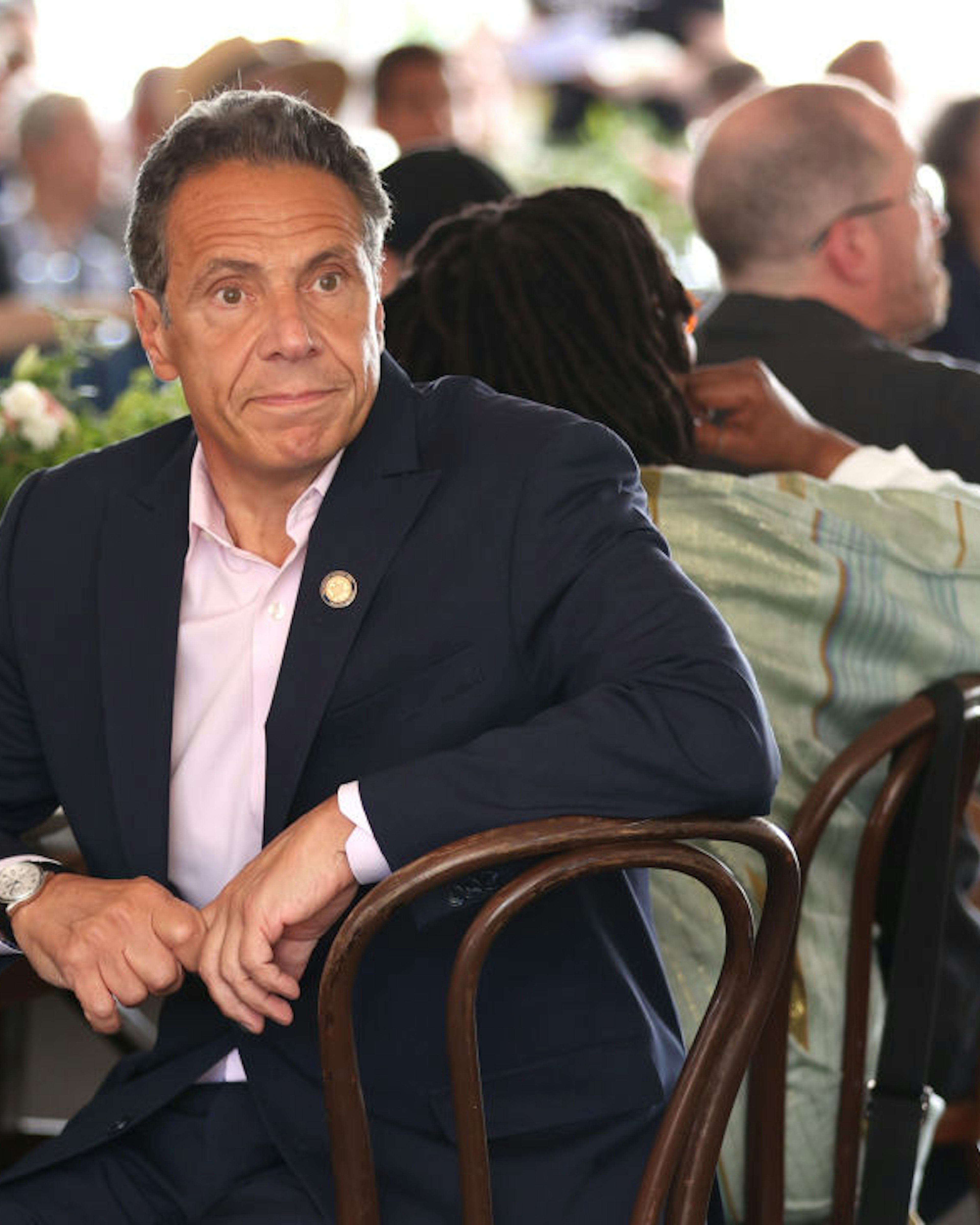 Governor of New York Andrew Cuomo attends the Tribeca Festival Welcome Lunch during the 2021 Tribeca Festival at Pier 76 on June 09, 2021 in New York City.