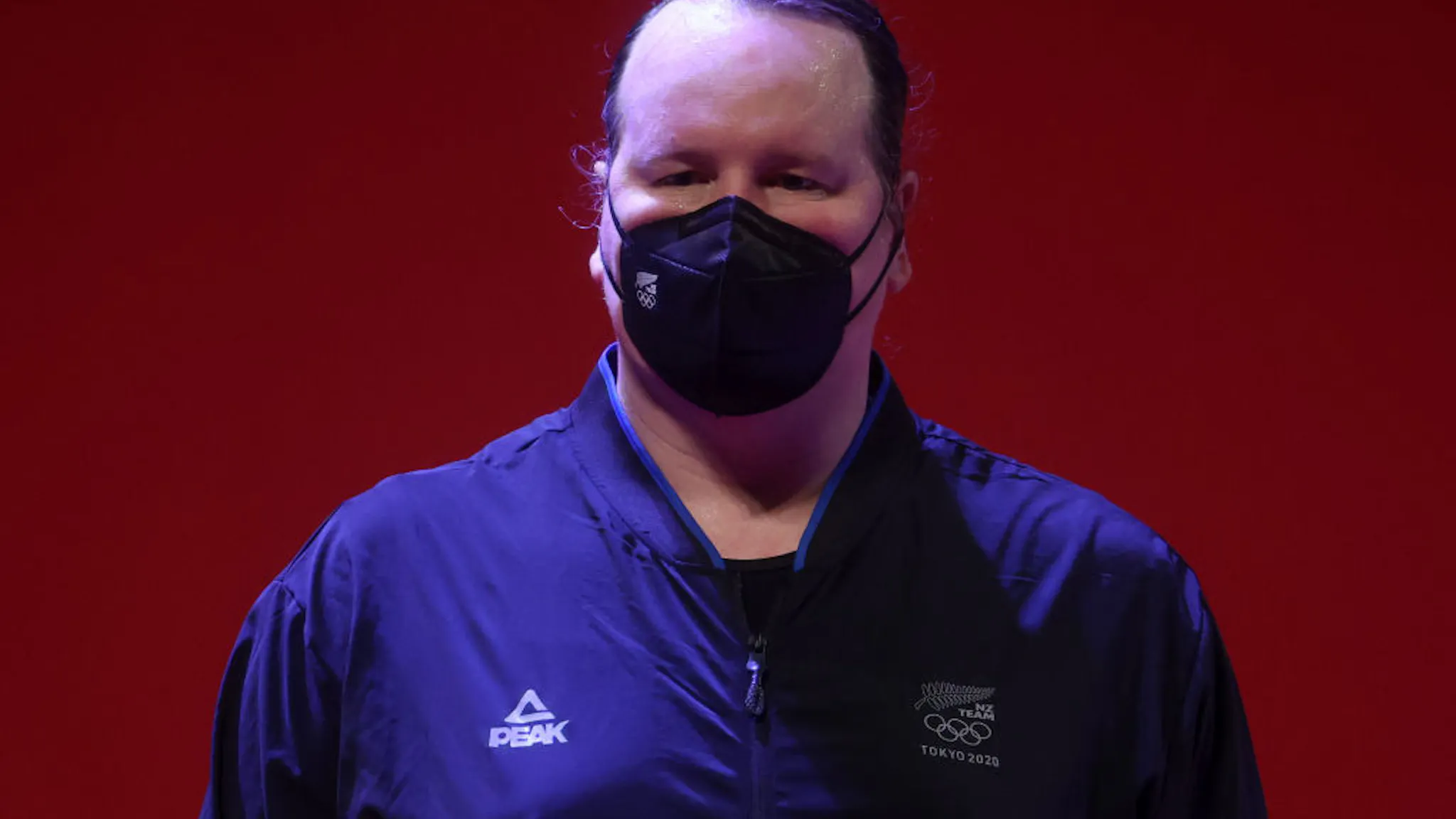 Weightlifting – Olympics: Day 10 Laurel Hubbard of Team New Zealand competes during the Weightlifting - Women's 87kg+ Group A on day ten of the Tokyo 2020 Olympic Games at Tokyo International Forum on August 02, 2021 in Tokyo, Japan.