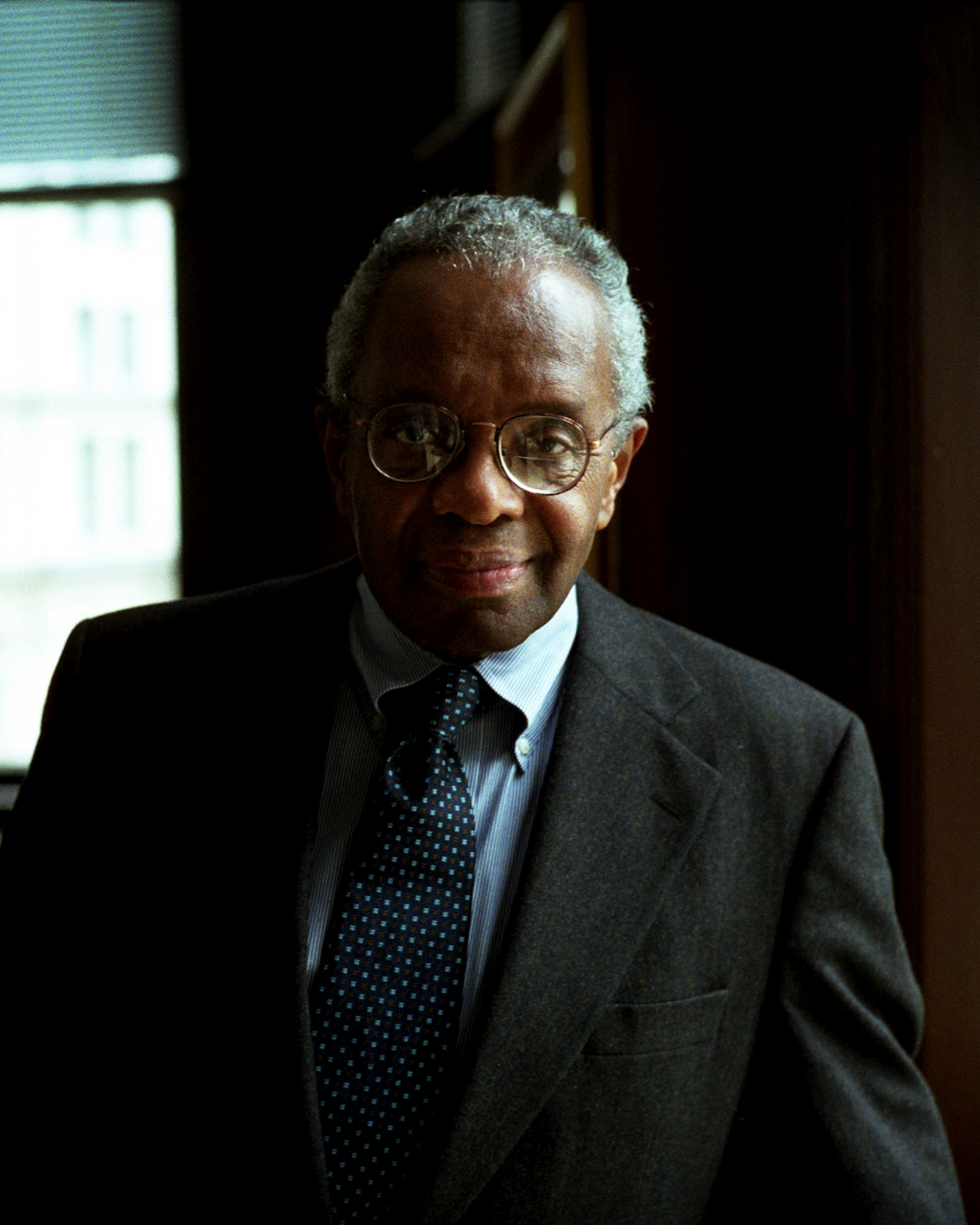 the first tenured African-American professor of Law at Harvard University, and largely credited as the originator of Critical Race Theory. (Photo by Neville Elder/Corbis via Getty Images)