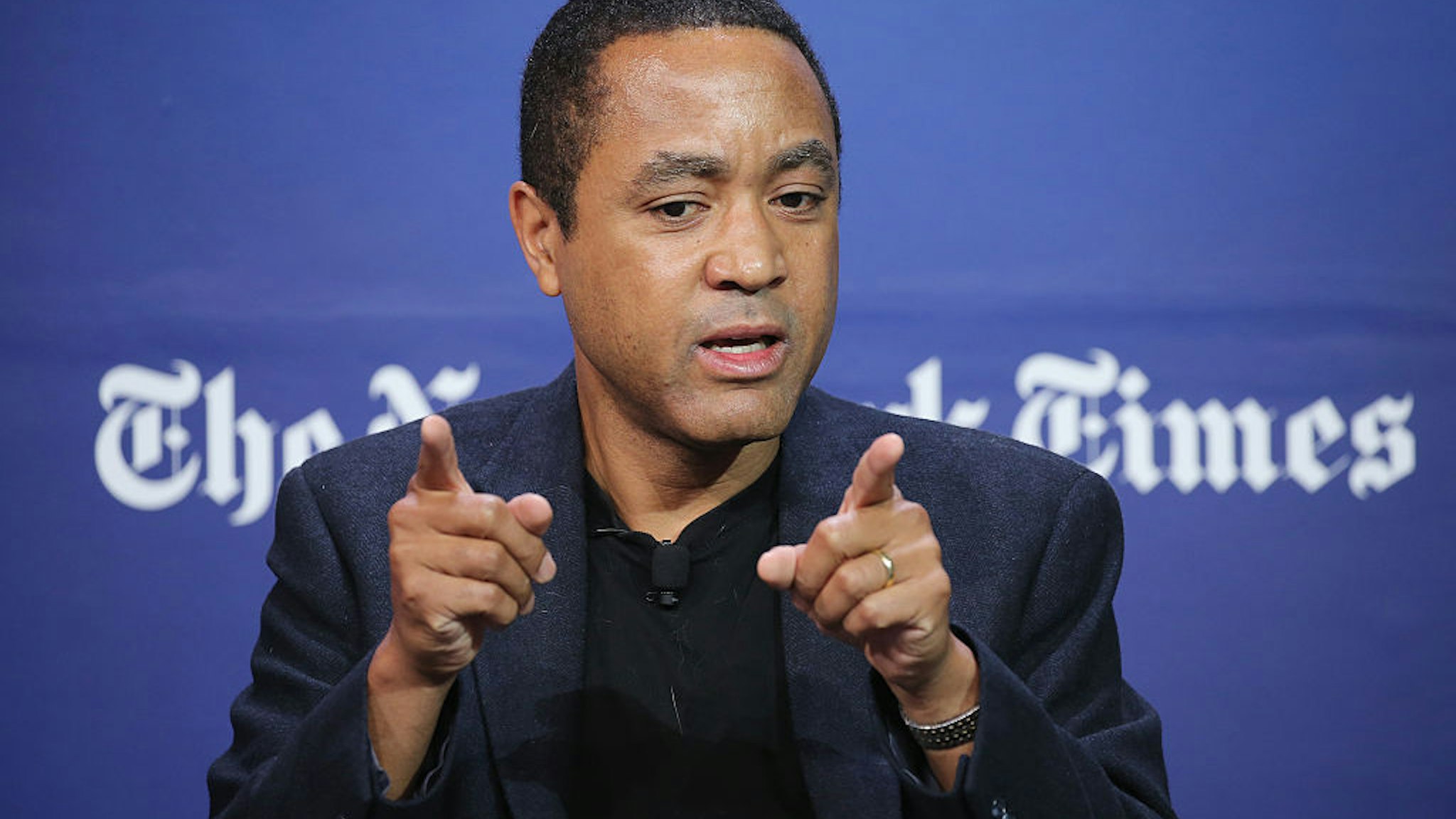 NEW YORK, NY - SEPTEMBER 17: Author, columnist and professor at Columbia University, John McWhorter speaks onstage during the New York Times Schools for Tomorrow conference at New York Times Building on September 17, 2015 in New York City.