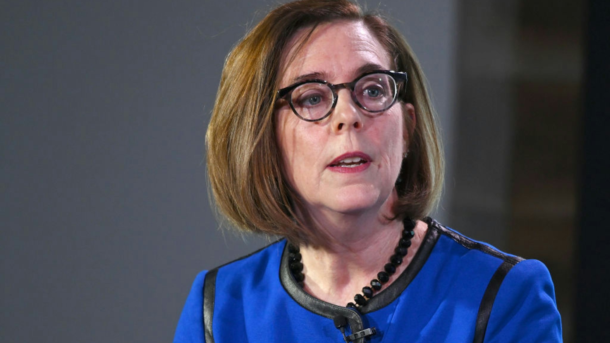 WASHINGTON, DC - FEBRUARY 22: Oregon Governor Kate Brown speaks at the Axios News Shapers event on the U.S. education system on February 22, 2019 in Washington, DC. (Photo by Shannon Finney/Getty Images)