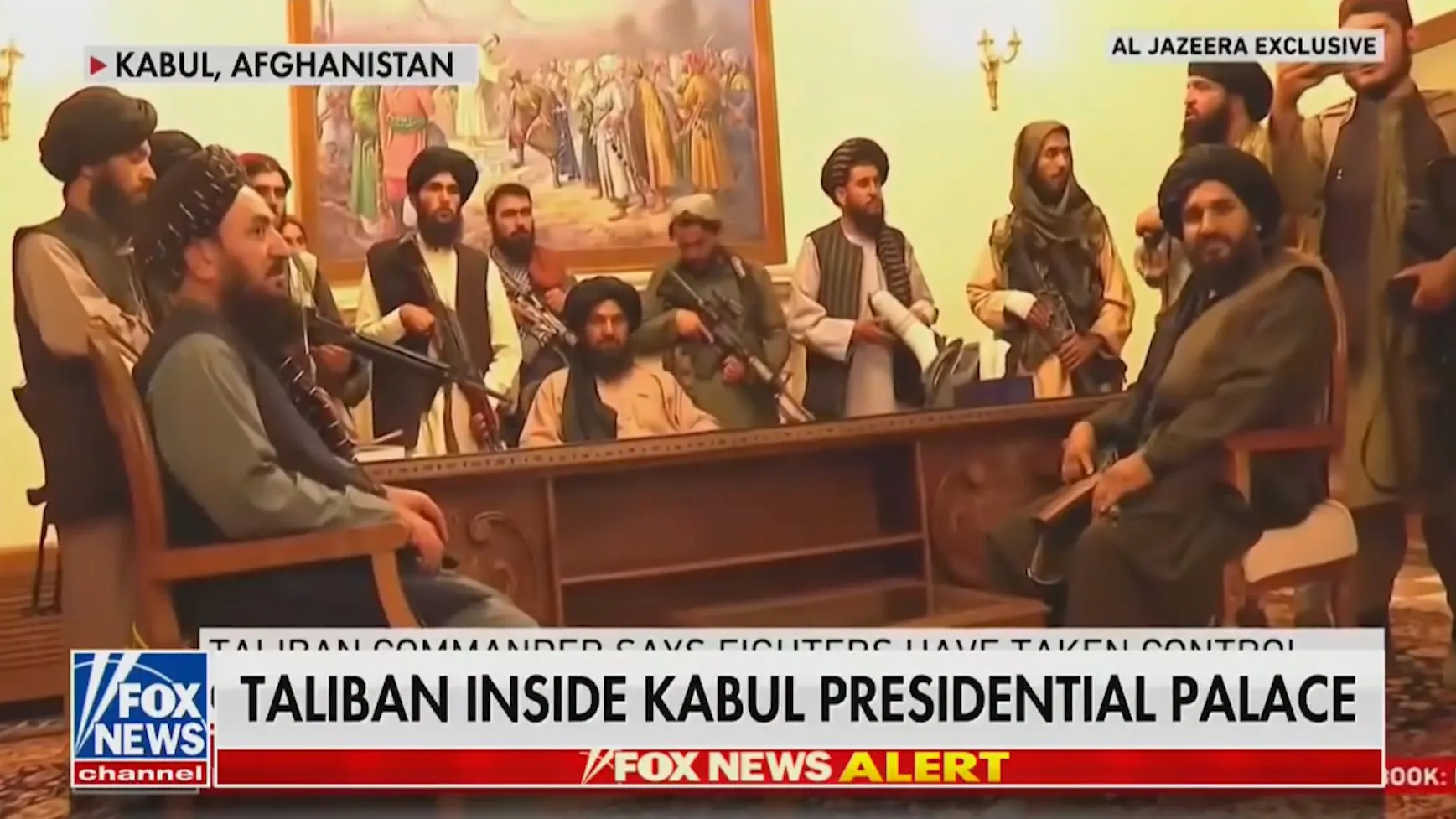 Taliban Holds Press Conference From Presidential Palace While Biden Hides From Public