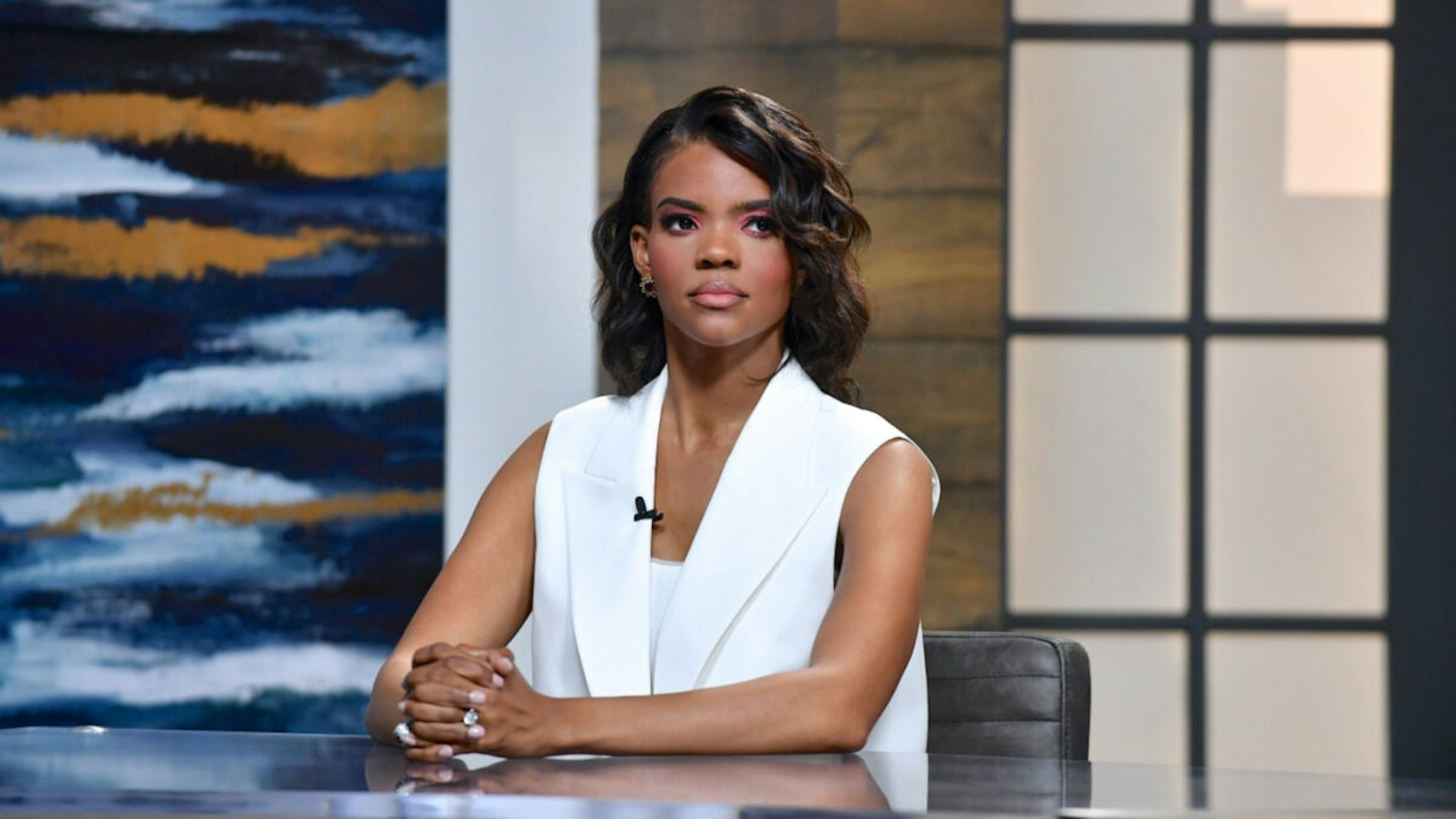 Candace Owens is seen on set of "Candace" on June 25, 2021 in Nashville, Tennessee.