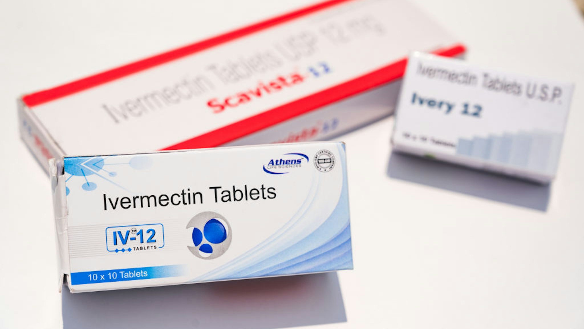 This picture shows the tablets of Ivermectin drugs in Tehatta, West Benga, India on 19 May on 2021.