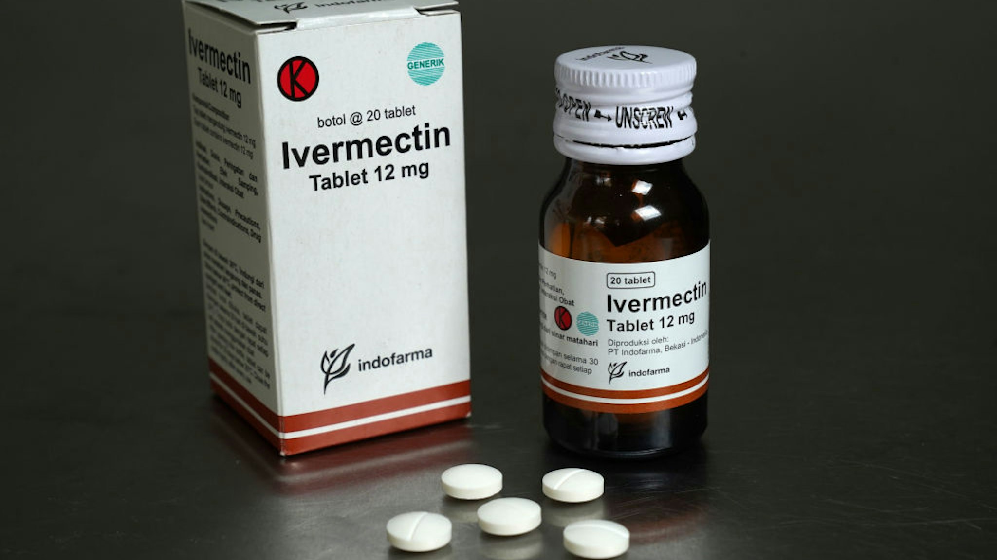 Ivermectin tablets arranged in Jakarta, Indonesia, on Thursday, Sept. 2, 2021. The U.S. Food and Drug Administration warned Americans against taking ivermectin, a drug usually used on animals, as a treatment or prevention for Covid-19.