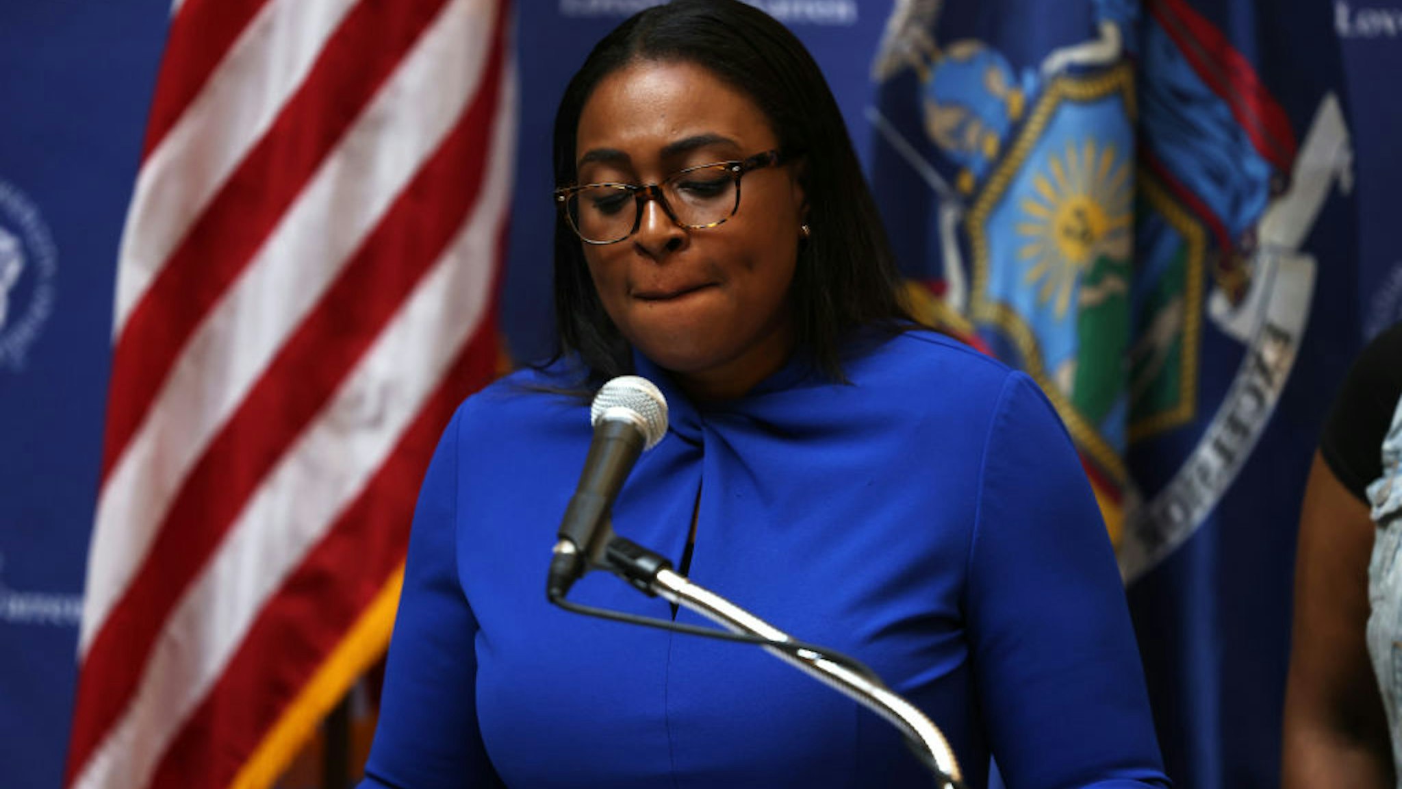 Lovely A. Warren, mayor of Rochester, speaks during a press conference on the death of Daniel Prude on September 03, 2020 in Rochester, New York.