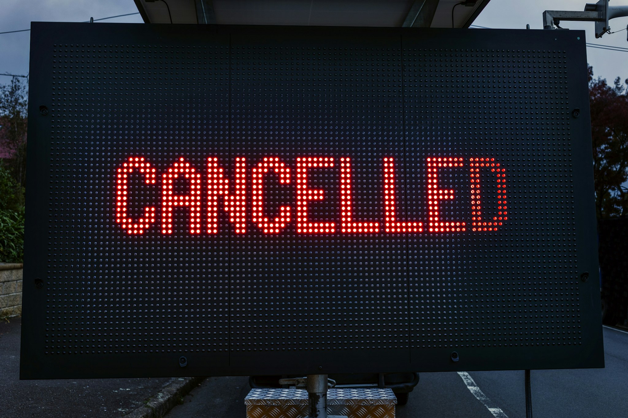 Cancelled sign cancel culture - stock photo