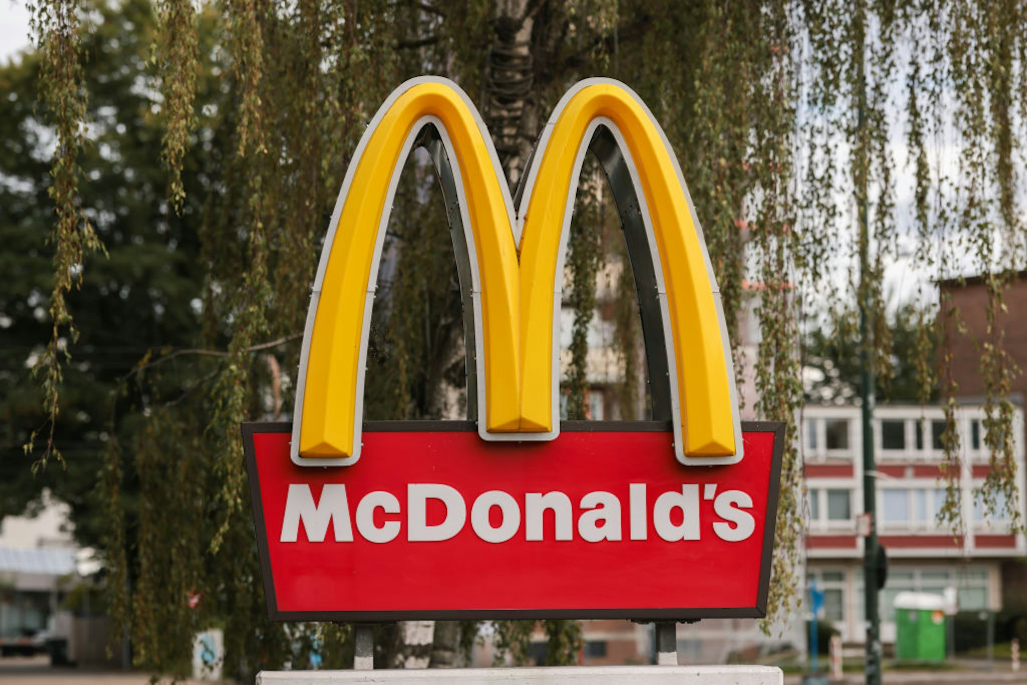 McDonalds logo photographed on August 07, 2021 in Dusseldorf, Germany.