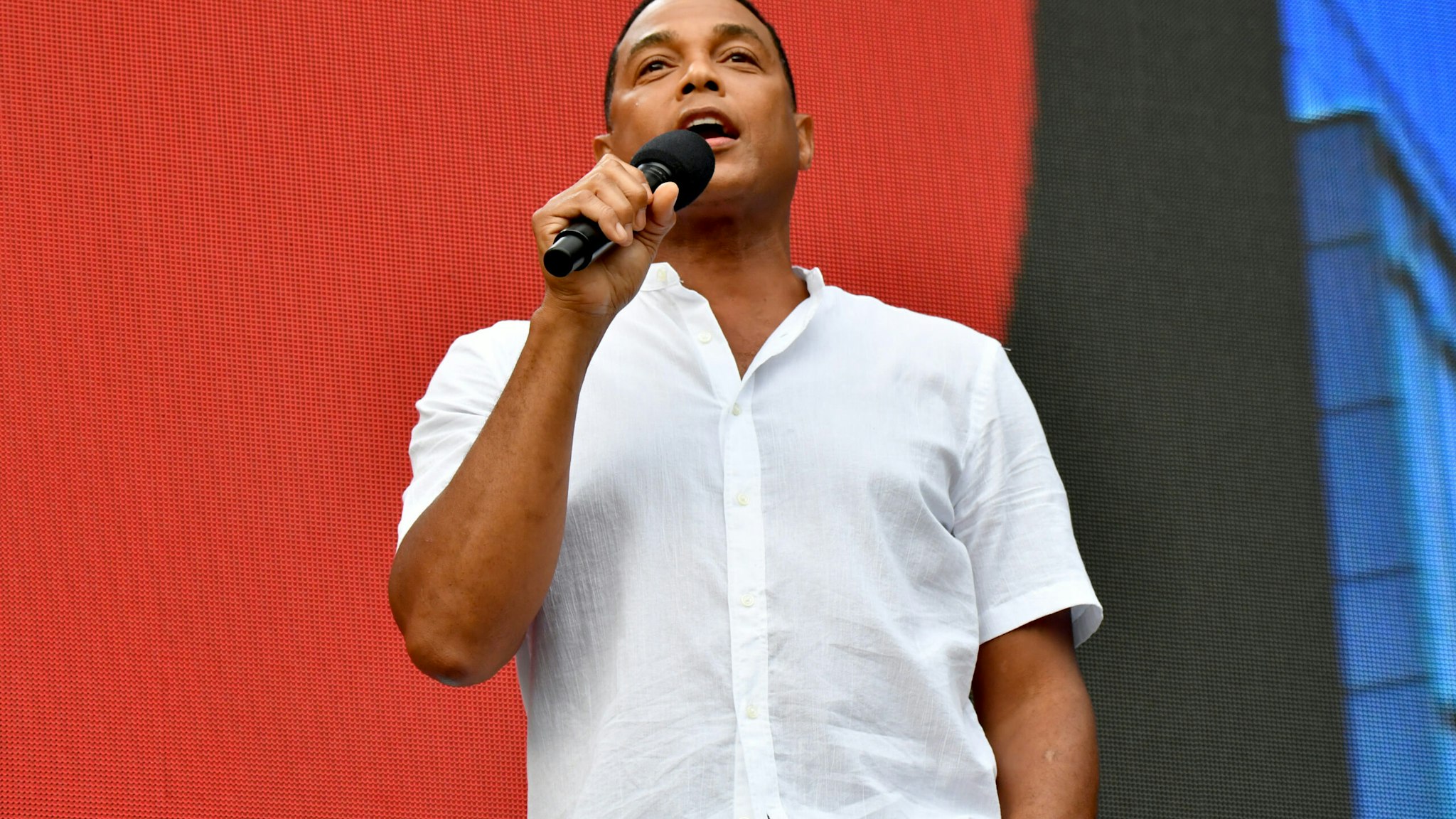 NEW YORK, NEW YORK - AUGUST 21: Don Lemon speaks onstage during We Love NYC: The Homecoming Concert Produced by NYC, Clive Davis, and Live Nation on August 21, 2021 in New York City. (Photo by Jeff Kravitz/Getty Images for Live Nation)