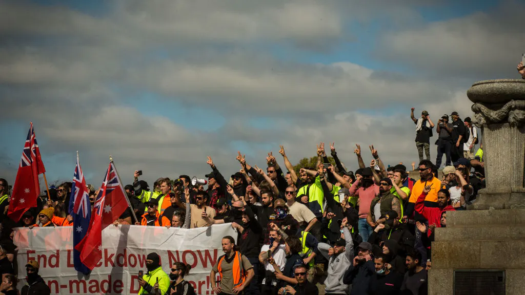 Cops Fire Rubber Bullets, Arrest 200 At Massive Australian COVID-19 Lockdown Protest In Melbourne