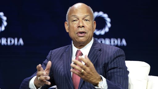 The 2019 Concordia Annual Summit – Day 2 NEW YORK, NEW YORK - SEPTEMBER 24: Jeh Johnson, Former Secretary, U.S. Department of Homeland Security, speaks onstage during the 2019 Concordia Annual Summit - Day 2 at Grand Hyatt New York on September 24, 2019 in New York City.