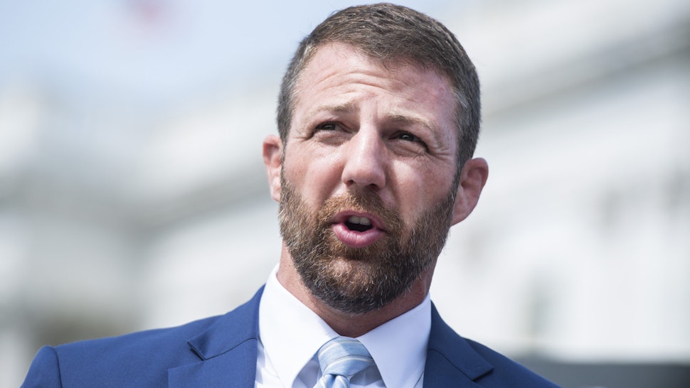 UNITED STATES - SEPTEMBER 15: Rep. Markwayne Mullin, R-Okla., speaks during a news conference outside the Capitol to announce the bipartisan I Am Vanessa Guillén Act, on Wednesday, September 16, 2020, named after Army Spc. Vanessa Guillén, who was murdered while stationed at Fort Hood in Texas. The bill calls for reform to the militarys response to missing servicemembers and reports of sexual harassment and sexual assault.
