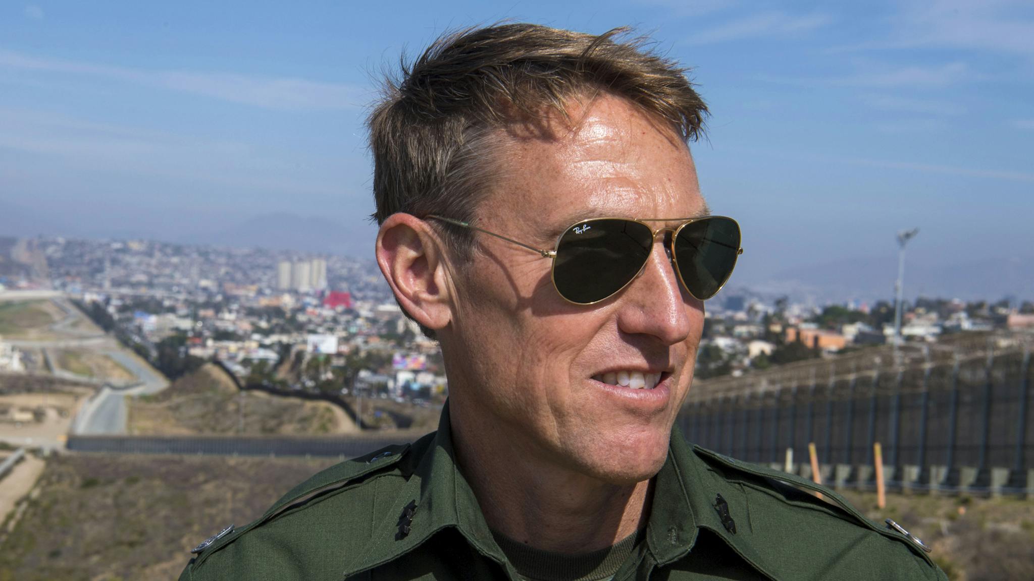 Border wall trump effectiveness SAN DIEGO, CA - APRIL 25: Rodney Scott, chief of the Border Patrol's San Diego sector, stands for a portrait near the border wall on April 25, 2018 in San Diego, California.