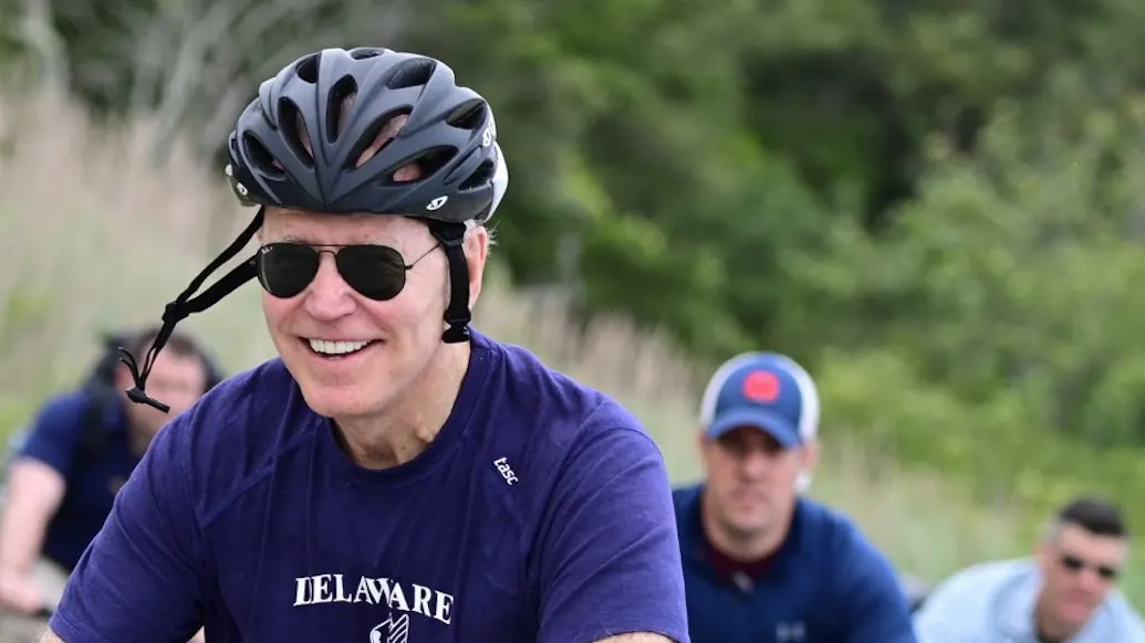 As Everything Melts Down, Biden Hits The Beach, Goes For A Bike Ride