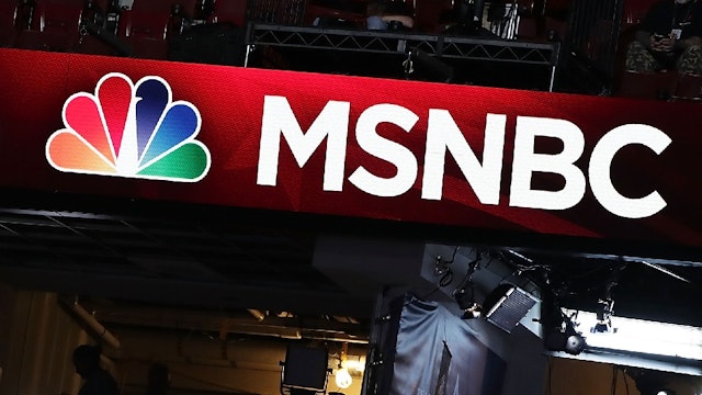 PHILADELPHIA, PA - JULY 24: A booth of NBC News and MSNBC is seen at the Wells Fargo Center on July 24, 2016 in Philadelphia, Pennsylvania.
