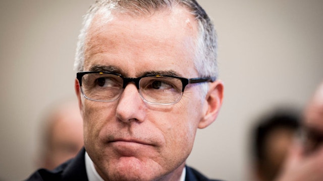 WASHINGTON, DC - June 21: Acting FBI Director Andrew McCabe testifies before a House Appropriations subcommittee meeting on the FBI's budget requests for FY2018 on June 21, 2017 in Washington, DC. McCabe became acting director in May, following President Trump's dismissal of James Comey. (Photo by Pete Marovich/Getty Images)