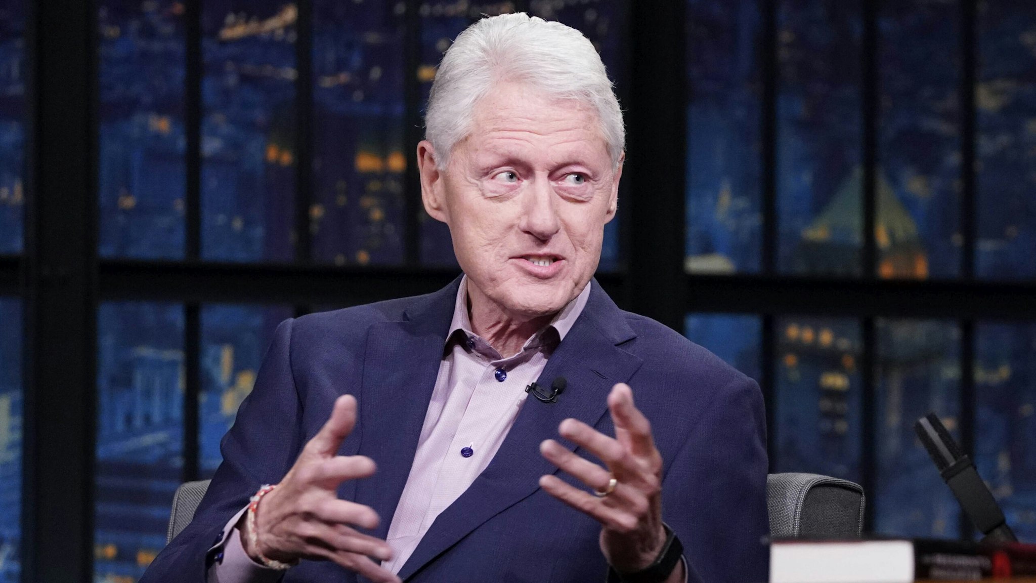 LATE NIGHT WITH SETH MEYERS -- Episode 1165A -- Pictured: Former President Bill Clinton on June 23, 2021