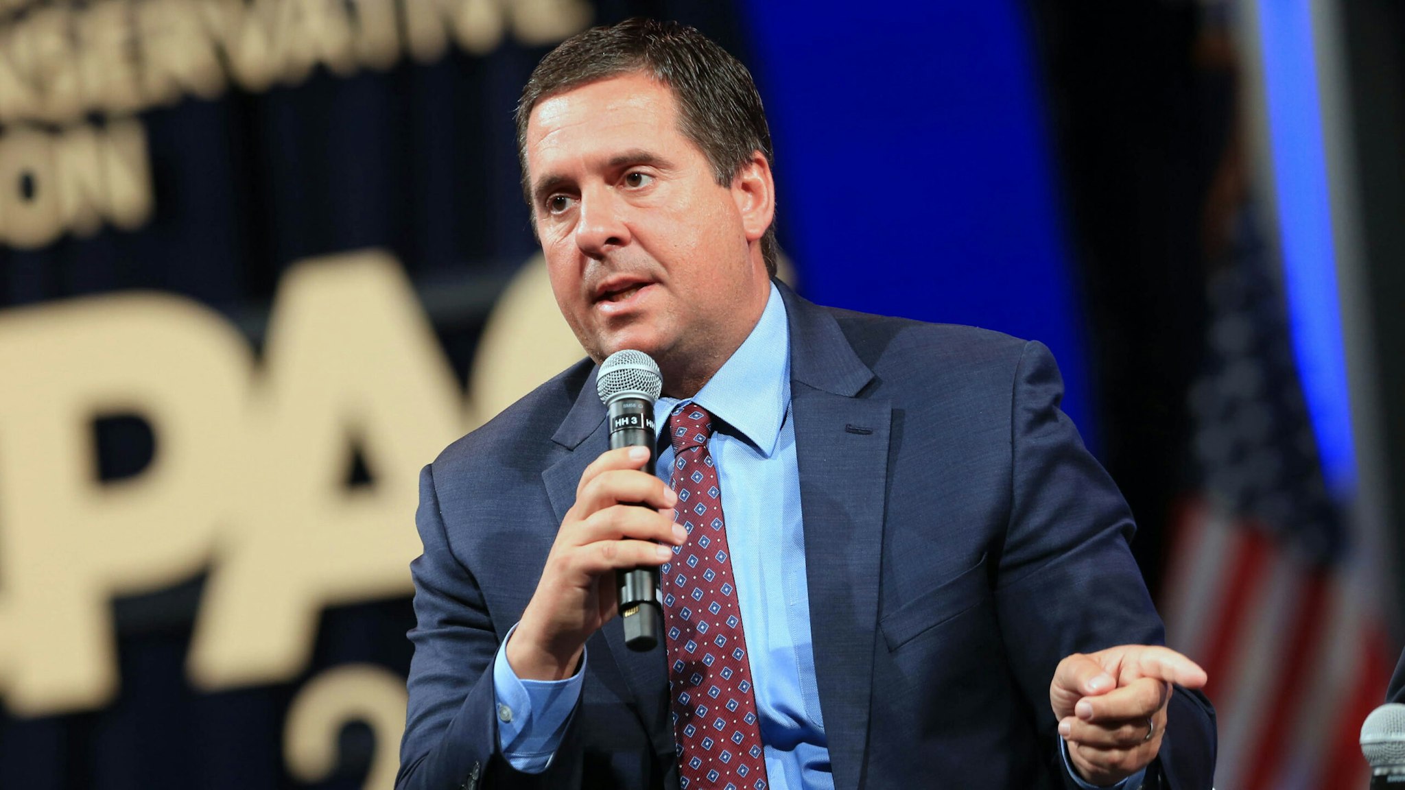 Representative Devin Nunes, a Republican from California, speaks during the Conservative Political Action Conference (CPAC) in Dallas, Texas, U.S., on Sunday, July 11, 2021. The three-day conference is titled "America UnCanceled."