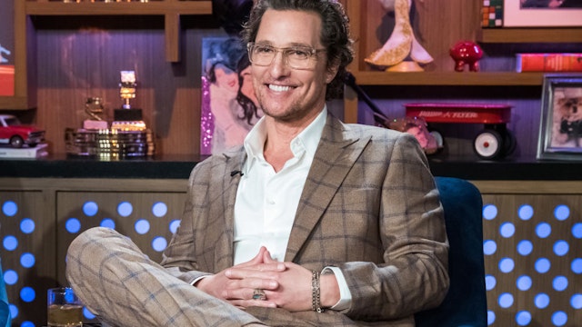 WATCH WHAT HAPPENS LIVE WITH ANDY COHEN -- Pictured: Matthew McConaughey -- (Photo by: Charles Sykes/Bravo/NBCU Photo Bank/NBCUniversal via Getty Images)