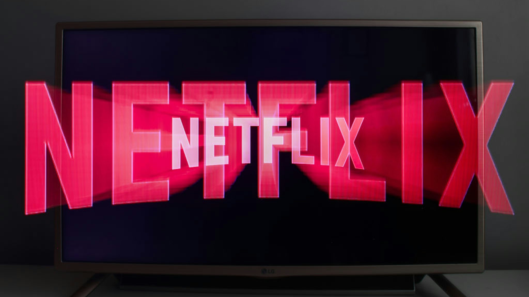 Netflix logo displayed on a tv screen is seen in this illustration photo taken in Krakow, Poland on July 19, 2021.