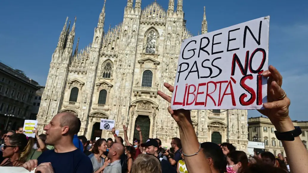 Italy Erupts In Protests Over Vaccine Mandates