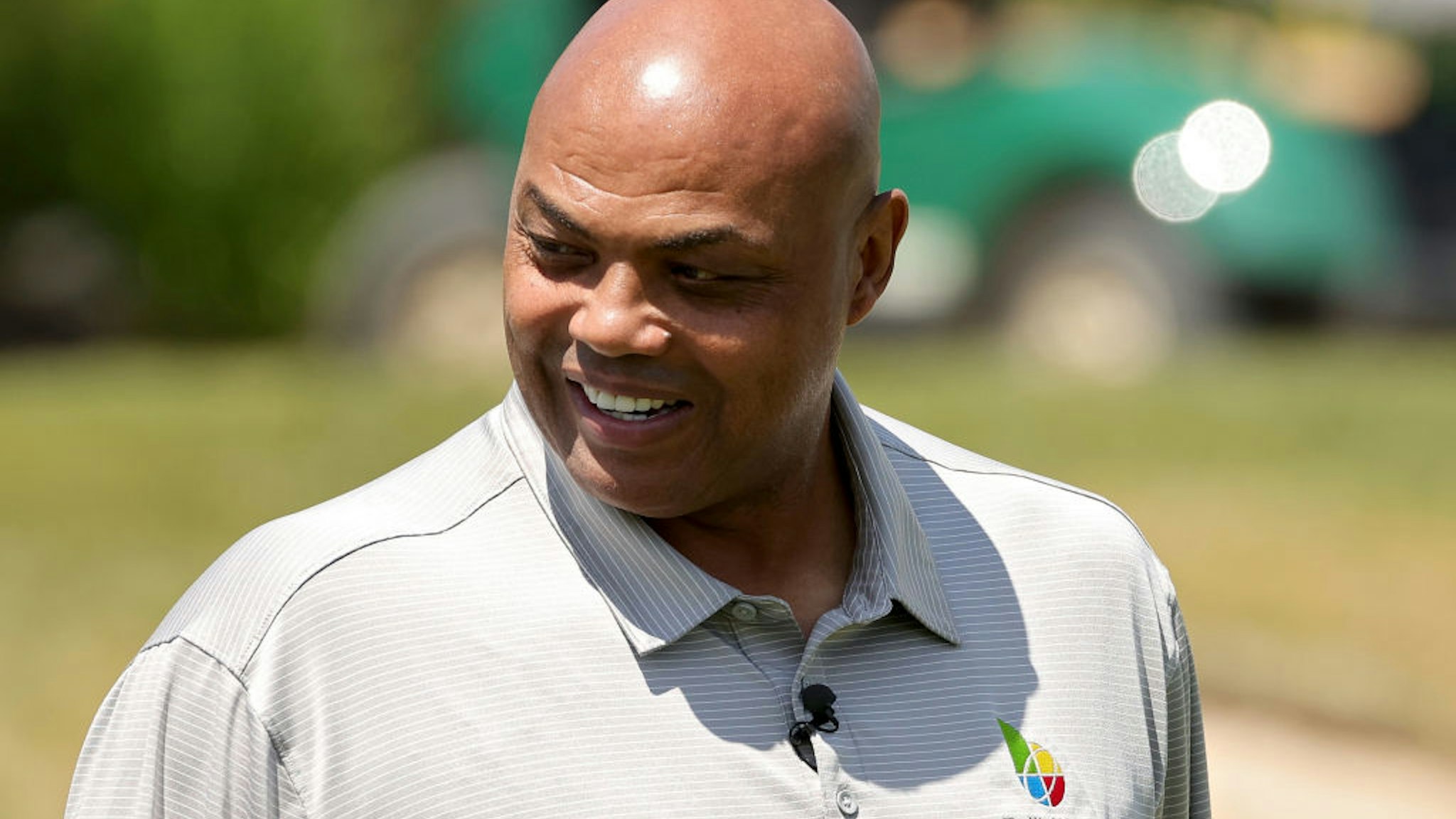 BIG SKY, MONTANA - JULY 06: Charles Barkley looks on during Capital One's The Match at The Reserve at Moonlight Basin on July 06, 2021 in Big Sky, Montana. (Photo by Stacy Revere/Getty Images for The Match)