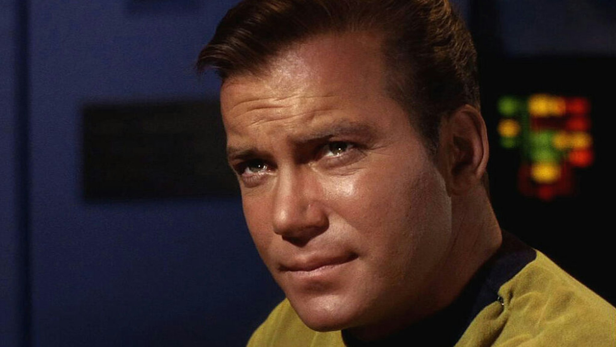 Canadian actor William Shatner as Captain James T. Kirk in 'The Man Trap,' the premiere episode of 'Star Trek,' which aired on NBC-TV on September 8, 1966.