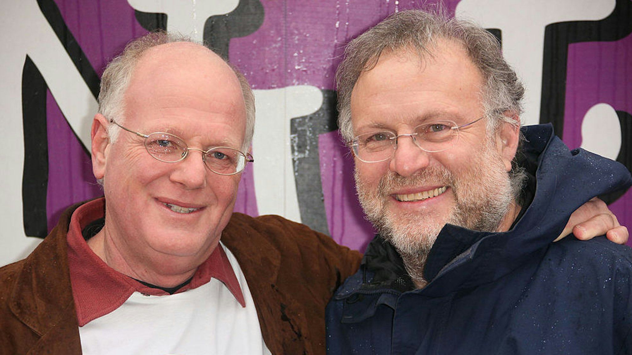 Ben Cohen and Jerry Greenfield at the global announcement of Ben & Jerry's ice cream going 100% Fairtrade on February 18, 2010 in London, England.