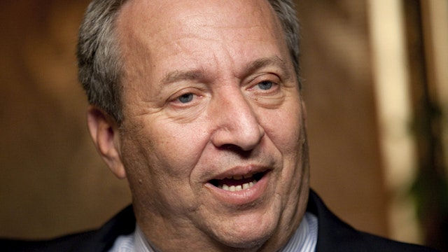 Lawrence "Larry" Summers, director of the U.S. National Economic Council, speaks during a television interview in Washington, D.C., U.S., on Thursday, Feb. 4, 2010. Summers said last week the dollar will play a central role in the international financial system for a long time to come.