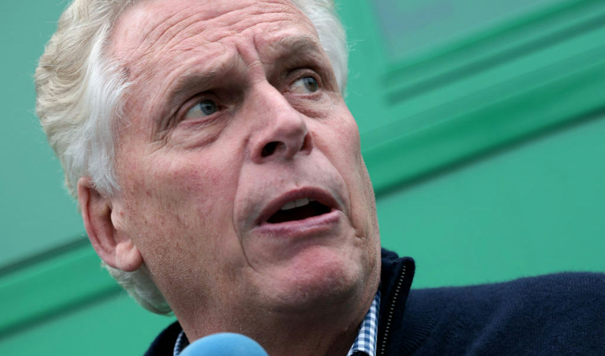 HARRISONBURG, VIRGINIA - OCTOBER 28: Democratic gubernatorial candidate, former Virginia Gov. Terry McAuliffe speaks to supporters at the Harrisonburg-Rockingham County Democratic Party Headquarter during a campaign event October 28, 2021 in Harrisonburg, Virginia. The Virginia gubernatorial election, pitting McAuliffe against Republican candidate Glenn Youngkin, is November 2. (Photo by Win McNamee/Getty Images)
