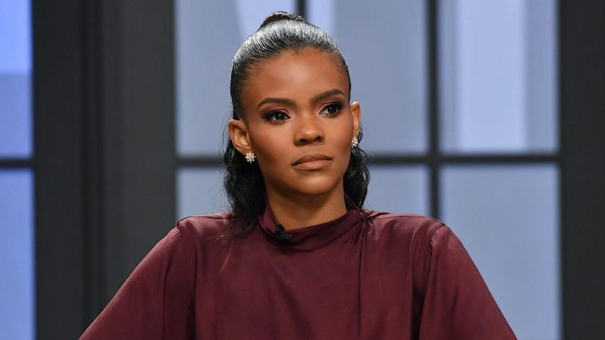 Candace Owens is seen on set of "Candace" on November 01, 2021 in Nashville, Tennessee.