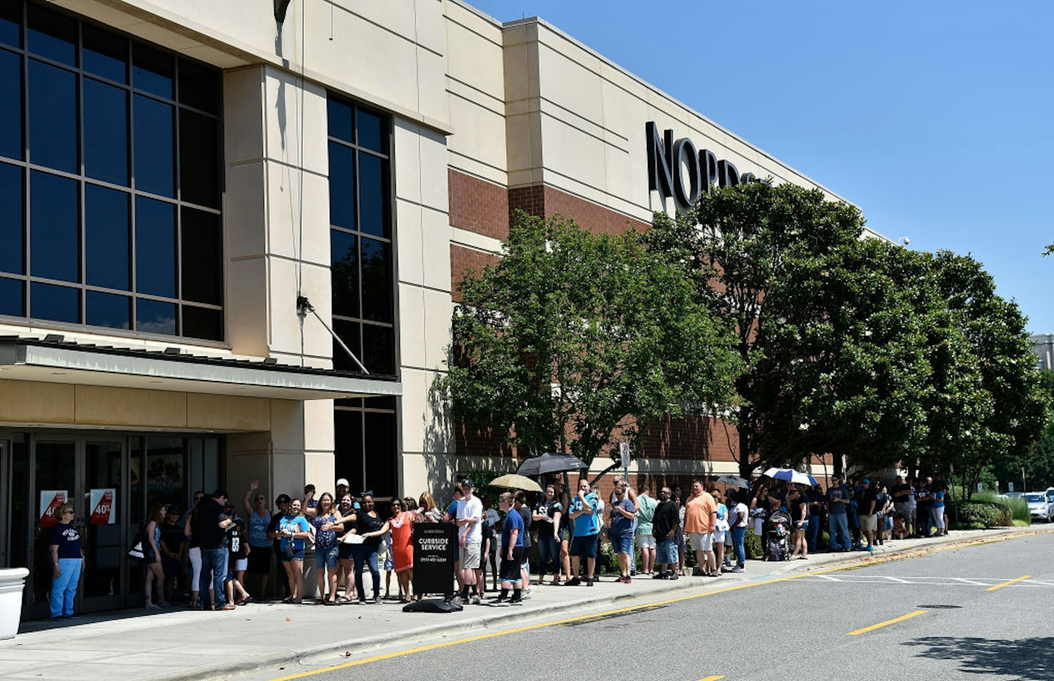 A general view of atmosphere during the Luke Keuchly event at Nordstrom Streets at Southpont for Mizzen + Main on June 4, 2017 in Durham, North Carolina.